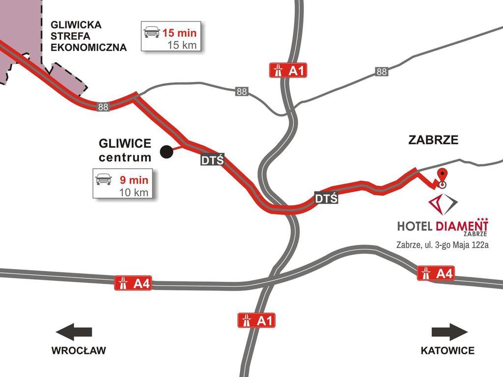 Hotel Diament Zabrze - Gliwice Luaran gambar
